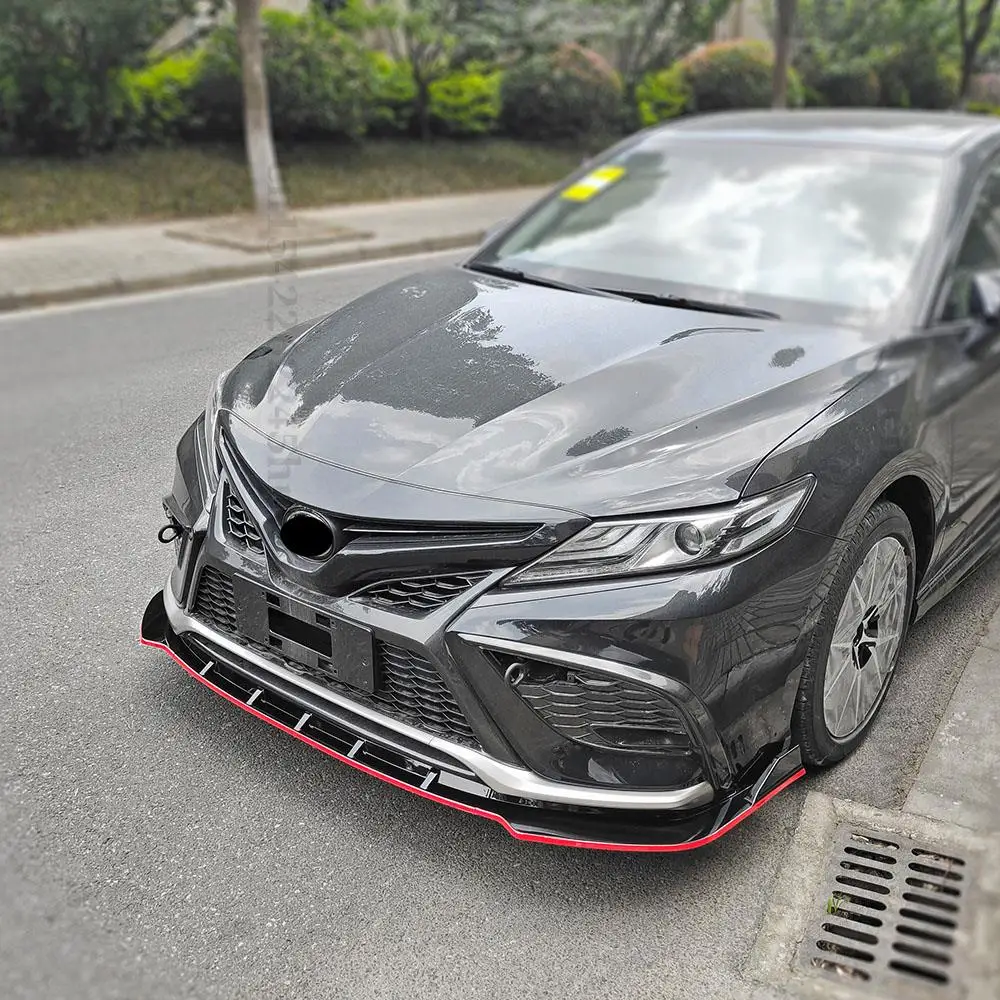 Schutzfolie Body Kit Diffusor Spoiler Deflektor Außenteil Frontstoßstange Lippe Kinn für Toyota Camry 2021 2022 – Detail 4