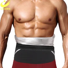 LAZAWG Mens Sauna Sweat Belt Body Shaper Corsets Belly Band Sport Girdle Waist Trainer Modeling Straps Stomach Wraps Fat Burner