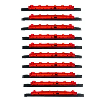 

Lamp Side Marker Lights Safety Amber Red 6 LED Indicator Emergency lights