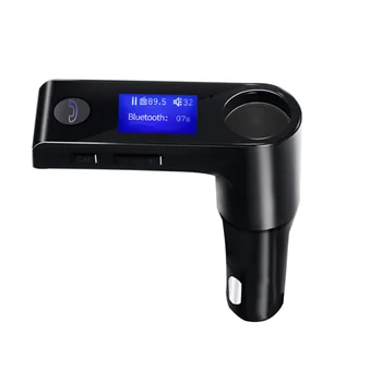 

Car MP3 Bluetooth4.1 Player Handsfree FM Transmitter Support U Disk Phone Dual USB Charger Power Adapter