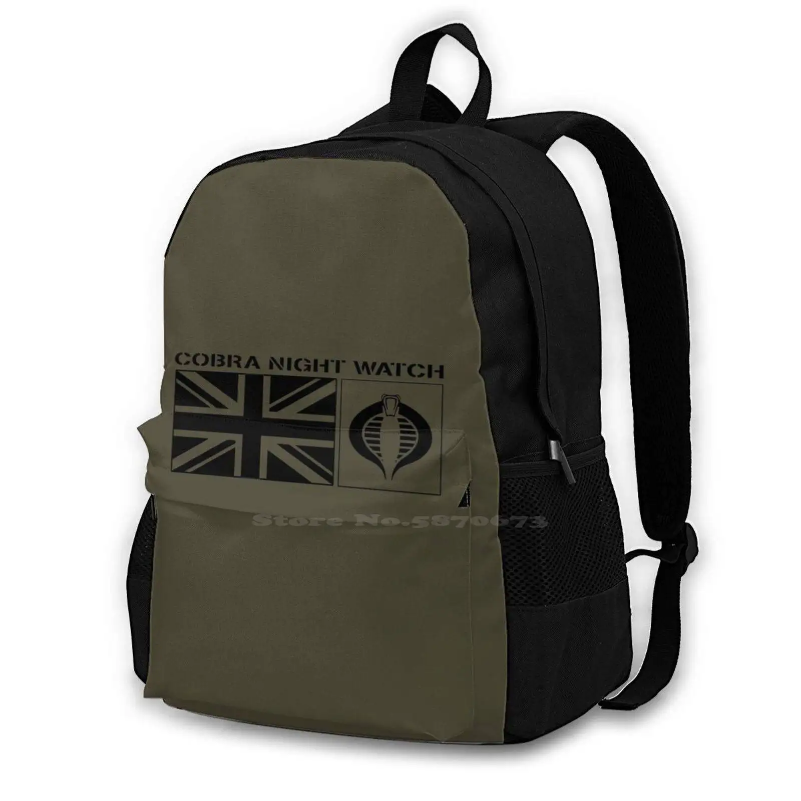 Gi Joe Night Watch British Logo Fashion Travel Laptop School Zaino Bag Gi Joe Gijoes Gi Joes G I Joe 80S Toys Arah Commander