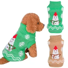 Pet Dog Cat Winter Warm Turtleneck Christmas Sweater Costume Apparel Dog Clothes Mascotas Accessories Puppy Jumpsuit Jacket