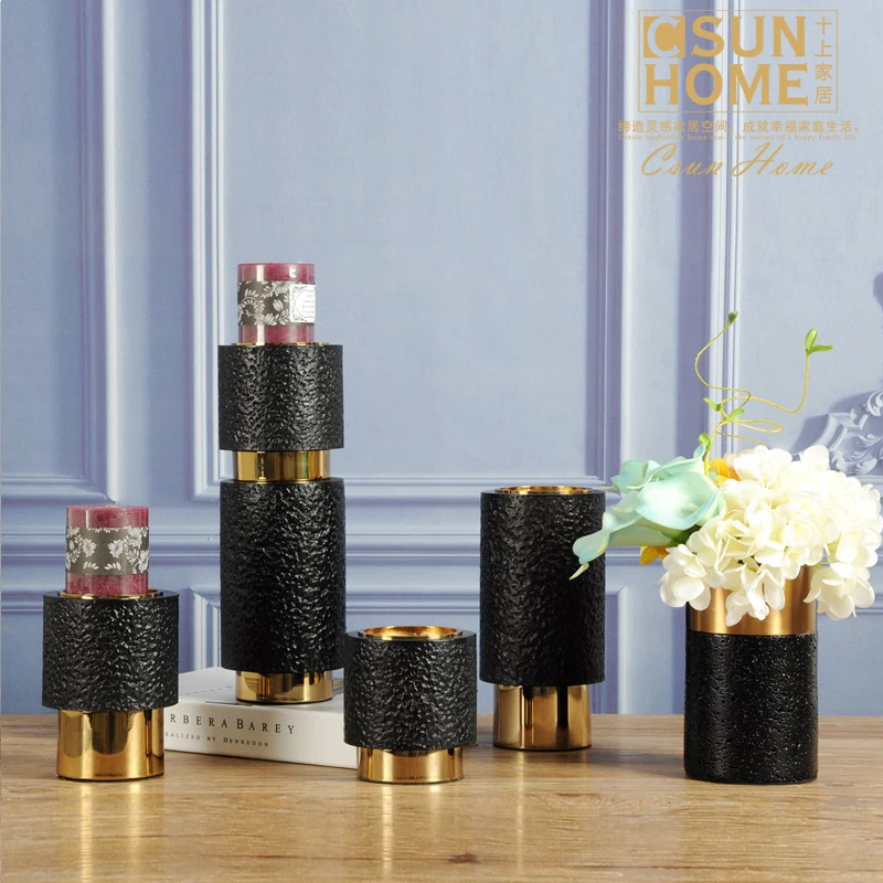 

Simple Modern Candle Holder Set Ceramic Tree Vintage Candlestick Soportes Para Velas Luxury Home Decorations FF80C11