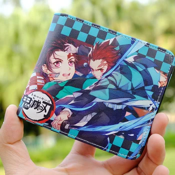

Anime Demon Slayer: Kimetsu no Yaiba Kamado Tanjirou Coin PU Leather Wallet Purse Bag Holder Layer Cool Hot