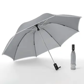 

Reflective Automatic Umbrella Car 8 Bone Umbrella Folding Unisex Business Umbrella