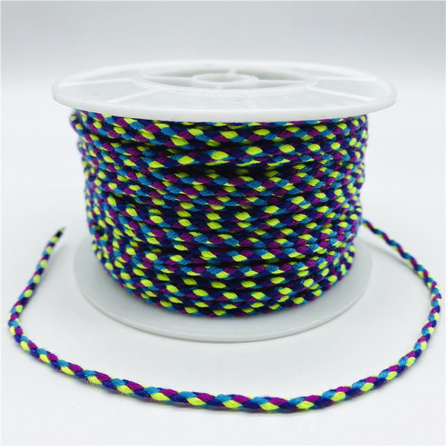 2.5mm Cotton Cord Rope Chinese Knot Macrame Cord Rope For Jewelry Making For Shamballa Bracelet
