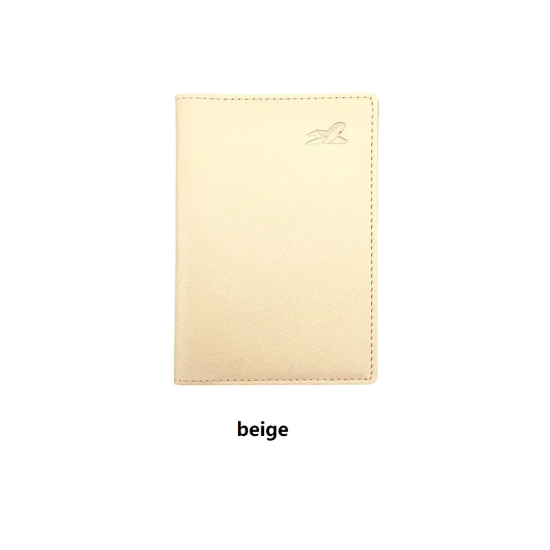 

L'OMBRE Passport Covers Cards Holders Visa Bags PU Leather Cases Simple Solid Purses Candy Colors Wallets Unisex