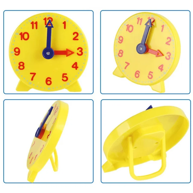 Kids Clock Educational Toys Hour Minute Second Time Learning Cognition Clocks Toys Children Montessori Preschool Teaching Aids 5