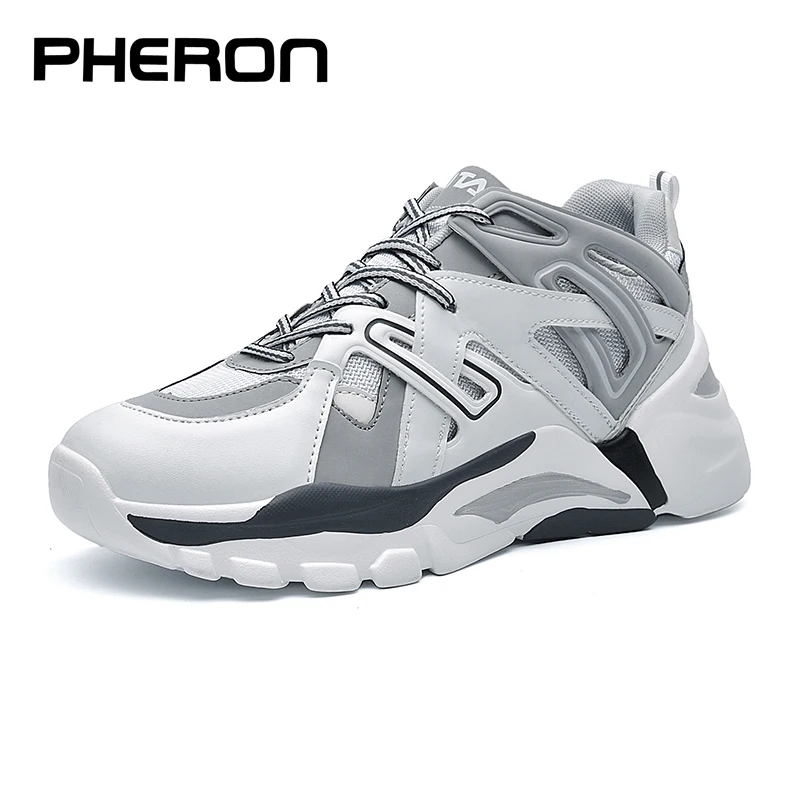 

INS Hip Hop Trainers Chunky Sneakers Men Flats Platform Shoes Breathable Fashion Kanye West Shoes Tenis Zapatos Hombre Footwear