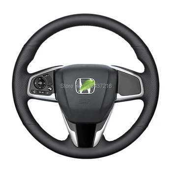 

For Honda Breeze Civic CRV Crider 2020 Customize DIY Leather hand sewn steering wheel cover