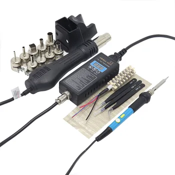 

YIHUA 8858 110V 220 PLUG portable BGA rework soldering station hot air blower + welding tool hot air gun