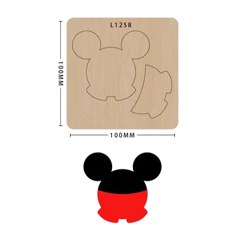 

Cartoon knife mold mold wood die cutting die decoration, model L1258, suitable for common die cutting machines on the market