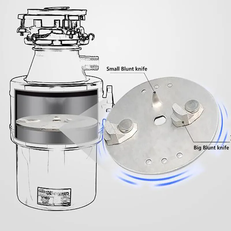 Food Waste Disposers Household Kitchen Waste Processor Sink Drain Pipe Kitchen Waste Under The Food