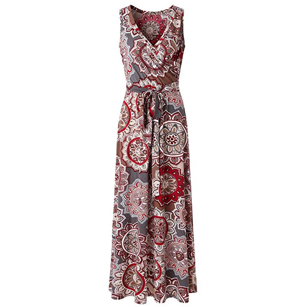 2019 dresses woman party night Floral Sleeveless Maxi Dress Casual Long Summer Dress Puls size soft Fashion dress women 2019 dresses woman party night Floral Sleeveless Maxi Dress Casual Long Summer Dress Puls size soft Fashion dress women
