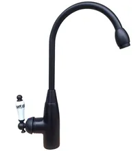 Black Oil Rubbed Brass Bathroom Kitchen Basin Sink Faucet Mixer Tap Swivel Spout Single Lever One Hole Deck Mounted msf109