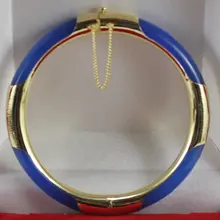 Женский 57 мм Хороший Синий натуральный камень браслет для вечеринки и свадьбы