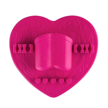 

Silicone Cosmetic Organizer - Makeup Brush Storage Container for Air Drying. Use As Brush Holder Tree Tower. Easy Mount To Mirro