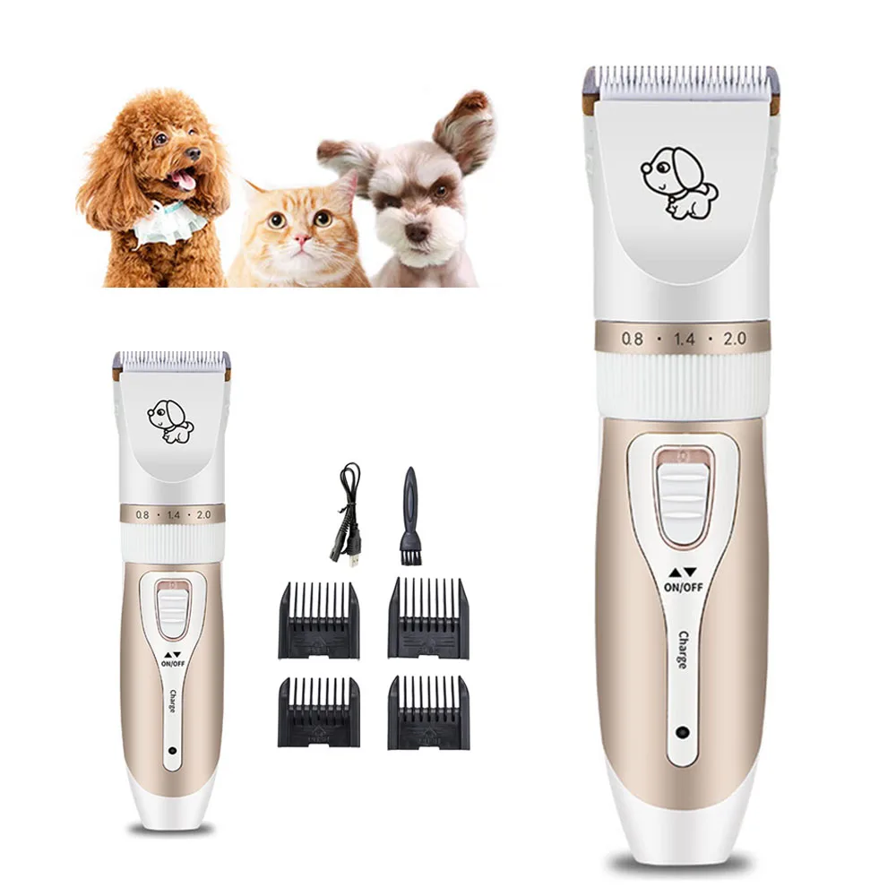 

Professional Pet Dog Hair Trimmer USB Rechargeable Animal Grooming Clippers Cat Cutter Machine Shaver Electric Scissor Clipper