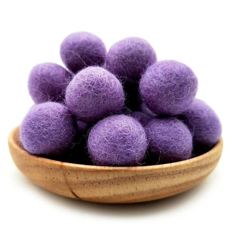 10PCS 15mm Wool Balls Handmade DIY Crafts Accessories Colorful Felt Balls  Decorations Kids Room Decoration Home