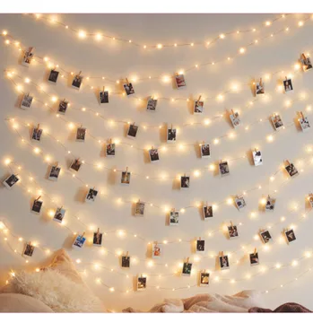 

Foxanon 50pcs LED Fairy Light Waterproof Garland LED String Light 2M 5M 10M Christmas Lights for Holiday Outdoor Home Decoration