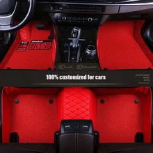 Кожаные пользовательские автомобильные коврики для hyundai tucson Elantra Sonata 2011 veloster santa fe accent 2012 solaris аксессуары