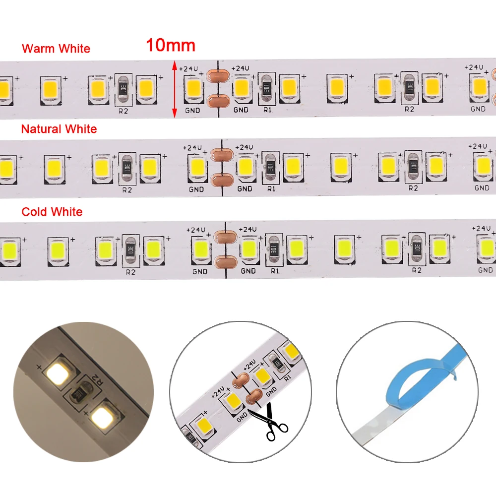 12V 24V LED Strip Lights 5M 2835 Flexible LED Tape H470c82a01dcb41d5981728740821fc212