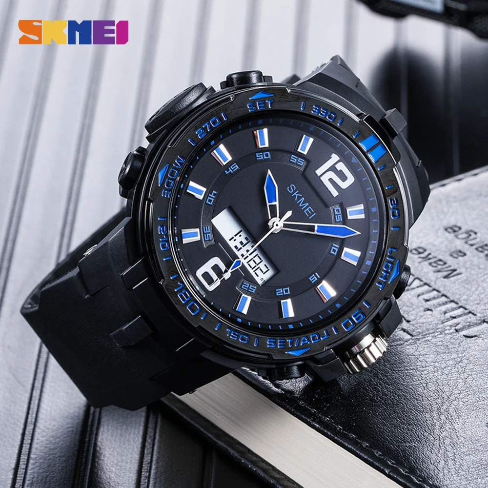 SKMEI Fashion Dual display Waterproof Luminous Digital Men's Watch Military  Man Sports Watches Male Clock Relogio Masculino 1273|Quartz Watches| -  AliExpress