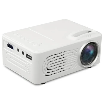 

814 LED Mini Projector Portable Projector with USB Home Media Projector Supports 1080P Player Built-in Speaker US Plug