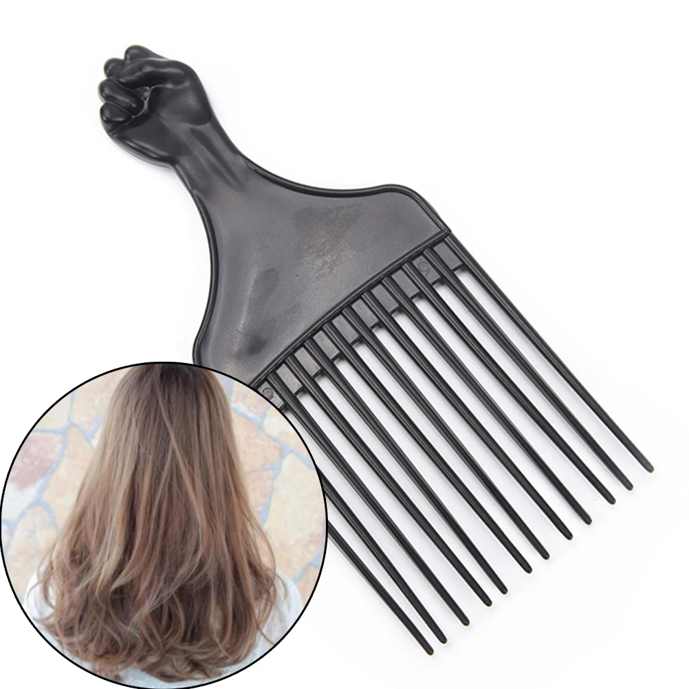 Hot 1Pc Insert Wide Comb Afro Hair Pick Comb Teeth Hair Fork Brush For Curly Hair 5