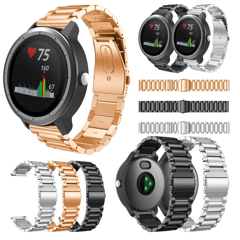 Стильный вид браслет часы ремешок 20 мм для Garmin Vivoactive 3 Смарт-часы