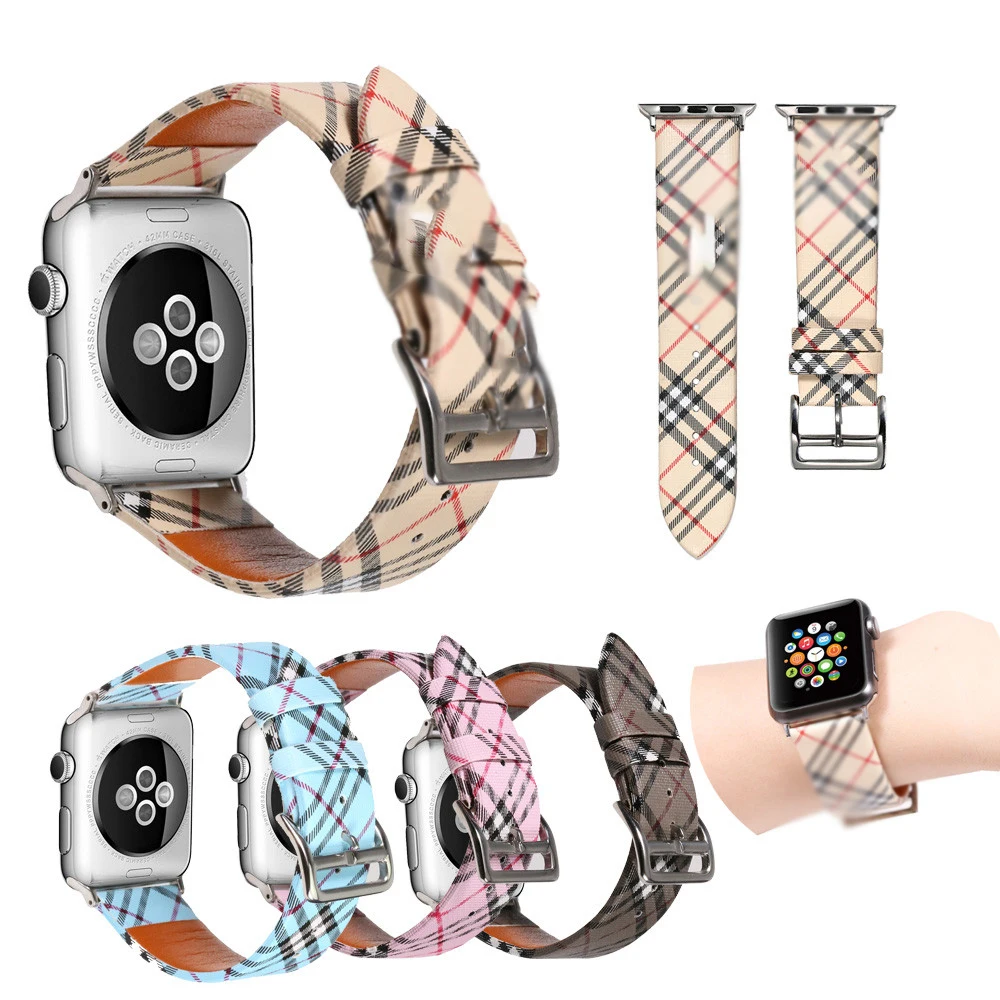 Кожаный ремешок для часов Apple Watch 4 5 40 мм 44 мм ремешок для часов Blet для Iwatch 3 2 1 38 мм 40 мм браслет Correa Замена