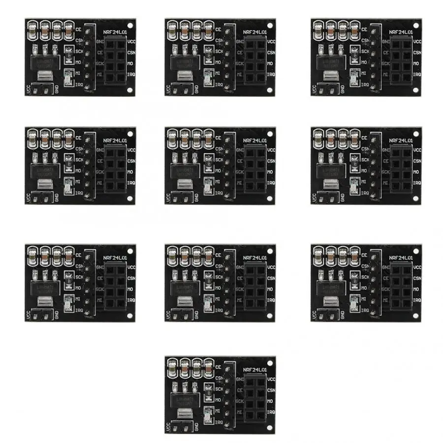 10 шт. 3 V 8Pin NRF24L01 + Беспроводной модуль Pinboard гнездо адаптера зарядная Модульная