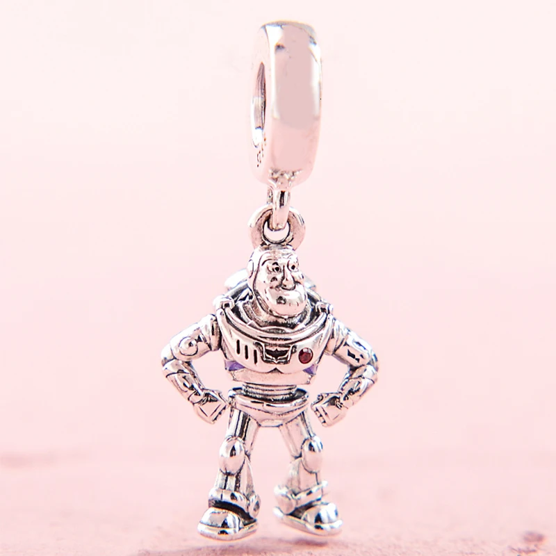 Подлинный 925 пробы серебряный кулон Disne Pixar Toy Story подвеска подходит Pandora браслет ювелирные изделия Лето