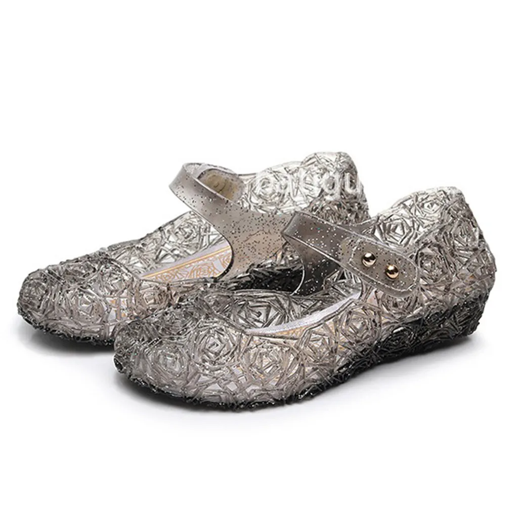 Г. Летняя детская обувь с украшением в виде кристаллов для девочек; сандалии для костюмированной вечеринки; вечерние туфли принцессы для танцев; обувь с перфорацией;# ss