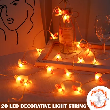 

20LEDs Honey Bee Fairy String Lights Outdoor Garden Wedding Party DIY Light String CLH@8