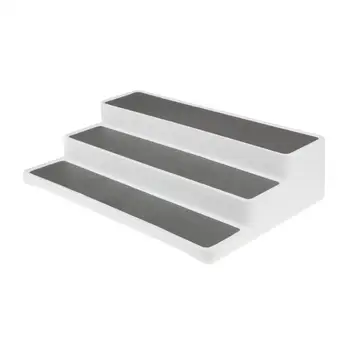 

2 Packs 3-Tier Seasoning Kitchen Storage Desktop Bottles Jars Cans Waterproof Shelf Storage Box PP + PPR Cupboard Organizer