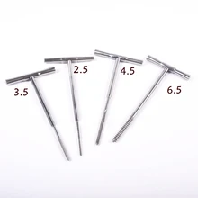 Ортопедические инструменты из нержавеющей стали, в форме костей кран T ручка ветеринарный ортопедический инструмент наконечник