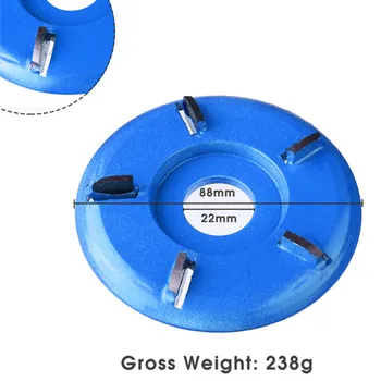 

5/6 Tooth Wood Working Carving Disc Milling Cutter For 22mm Angle Grinder Parts