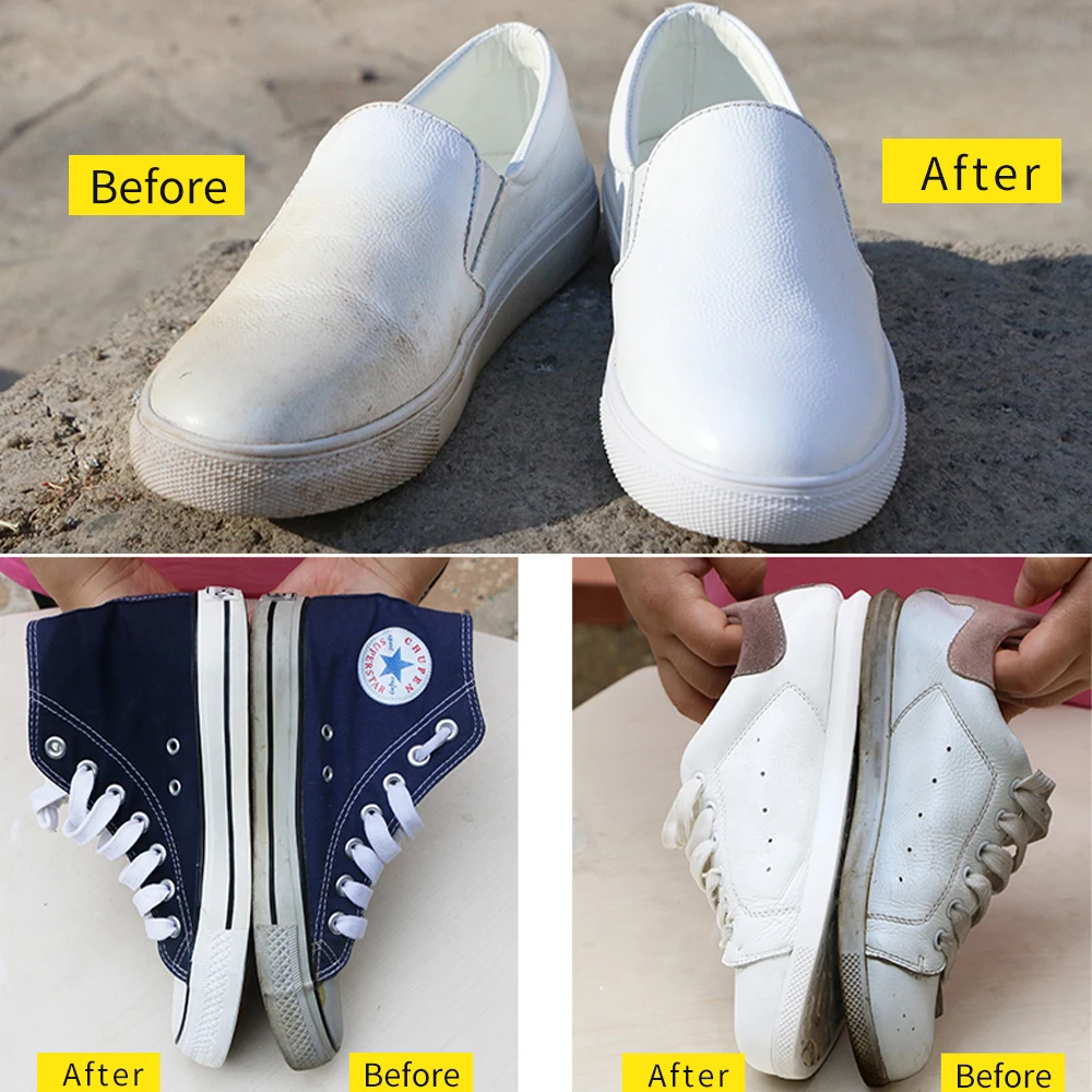 100 мл моющее средство для белой обуви, осветляющее средство для очистки, восстановления цвета обуви, костюмов для кожаной и спортивной обуви и т. Д