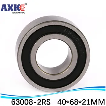 

63008ZZ Excavator Bearing Double Shielded Deep Ball Bearings Large Breadth 63008 2RS 63008-2RS 40*68*21mm 40x68x21mm AXK Steel