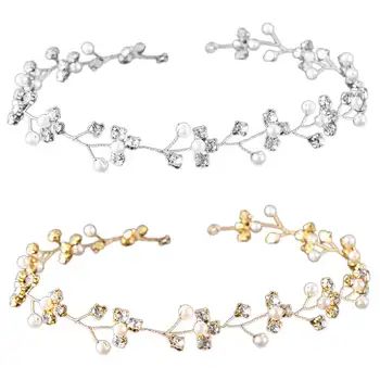 

Bridal headband Wedding Hair accessories tiara handmade Crystal headpiece Wreath Bride Jewelry for women Bridal Hair Accessories