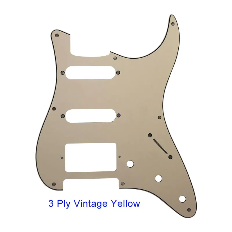 Xinyue Guitar Parts - For US 57' 8 Mounting Screw Hole Standard St HSS Strat Guitar Pickguard Multiple Colour