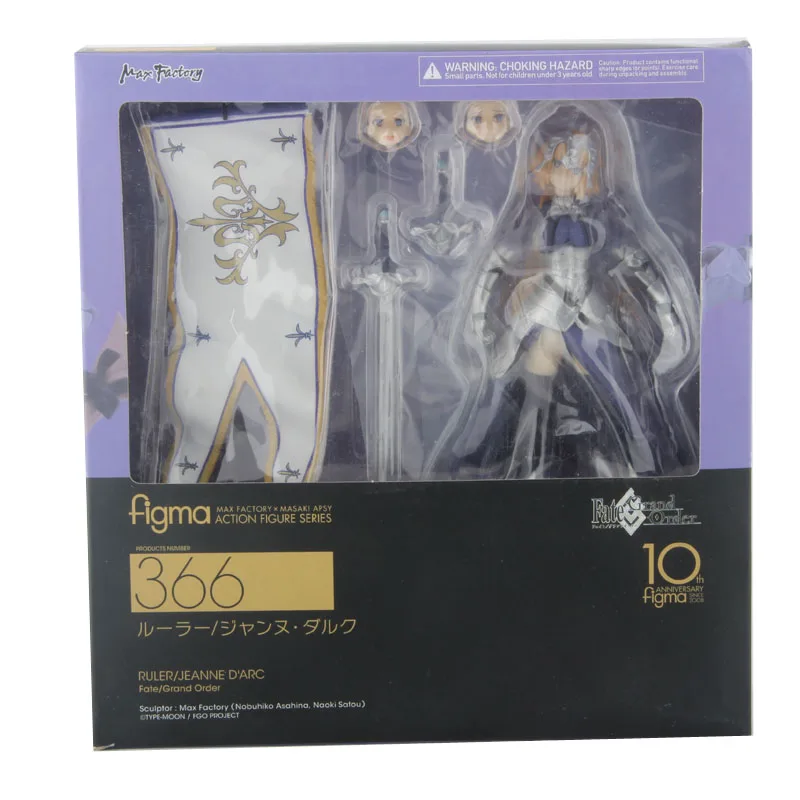 Fate Grand Grande Ordem Vingador Jeanne d'Arc Figma 366 фигурка модель игрушки кукла для подарка