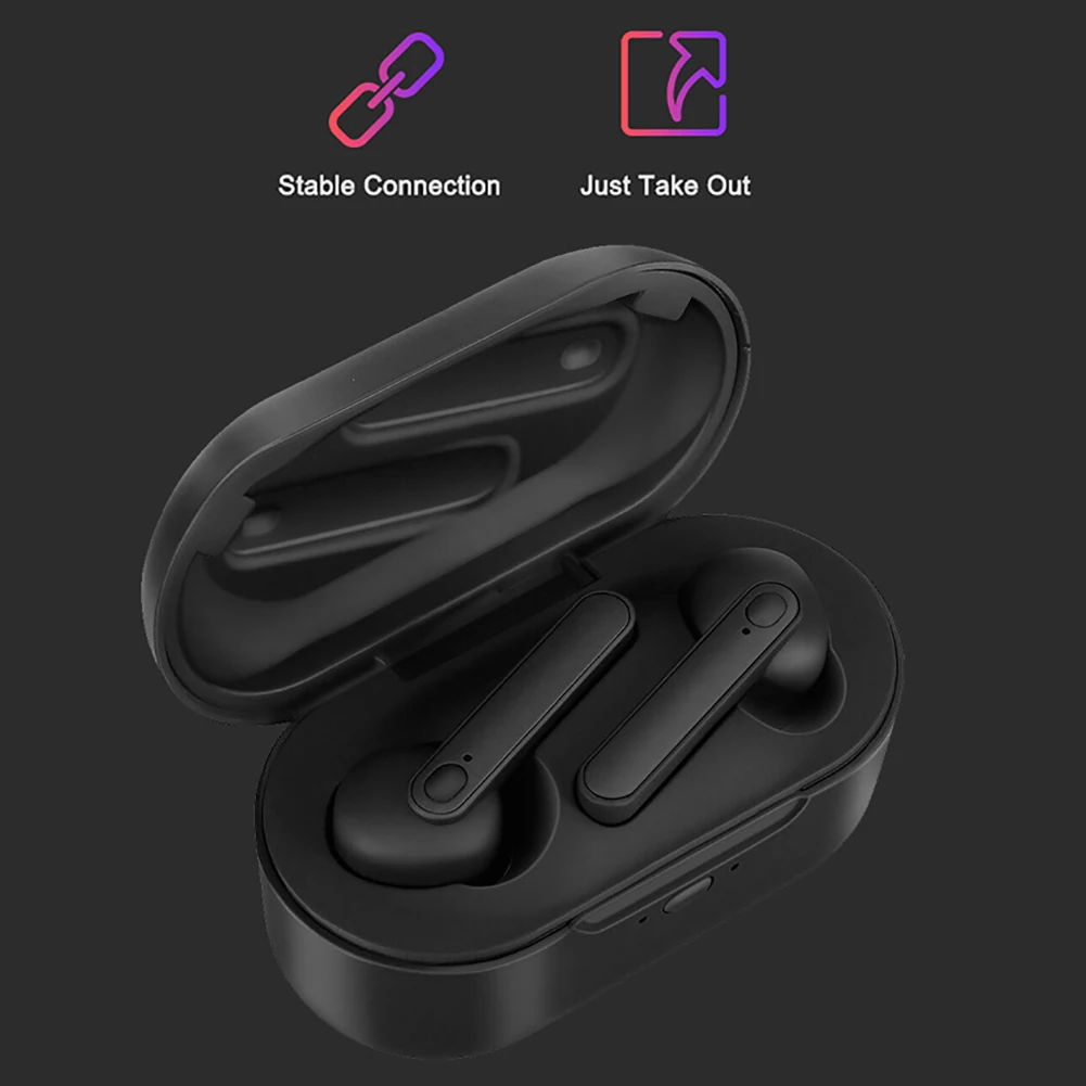 Bluetooth Headset Binaural Wireless Stereo Sports Earpiece 5 0 with Mobile Power Bank Electronic Charging Case Accessories