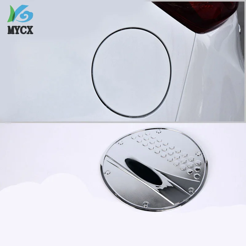 

ABS Chrome Car Styling Refitting Oil Fuel Tank Cap Cover Sticker Trim For Mazda CX3 CX-3 2017 2018 2019 Accessories Car-styling