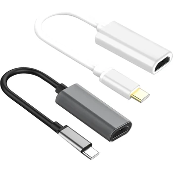

Type-C To HDMI HD TV Adapter Cable USB 3.1 4K Converter For PC Laptop Tablet HDMI Conversion Line Computer Accessories