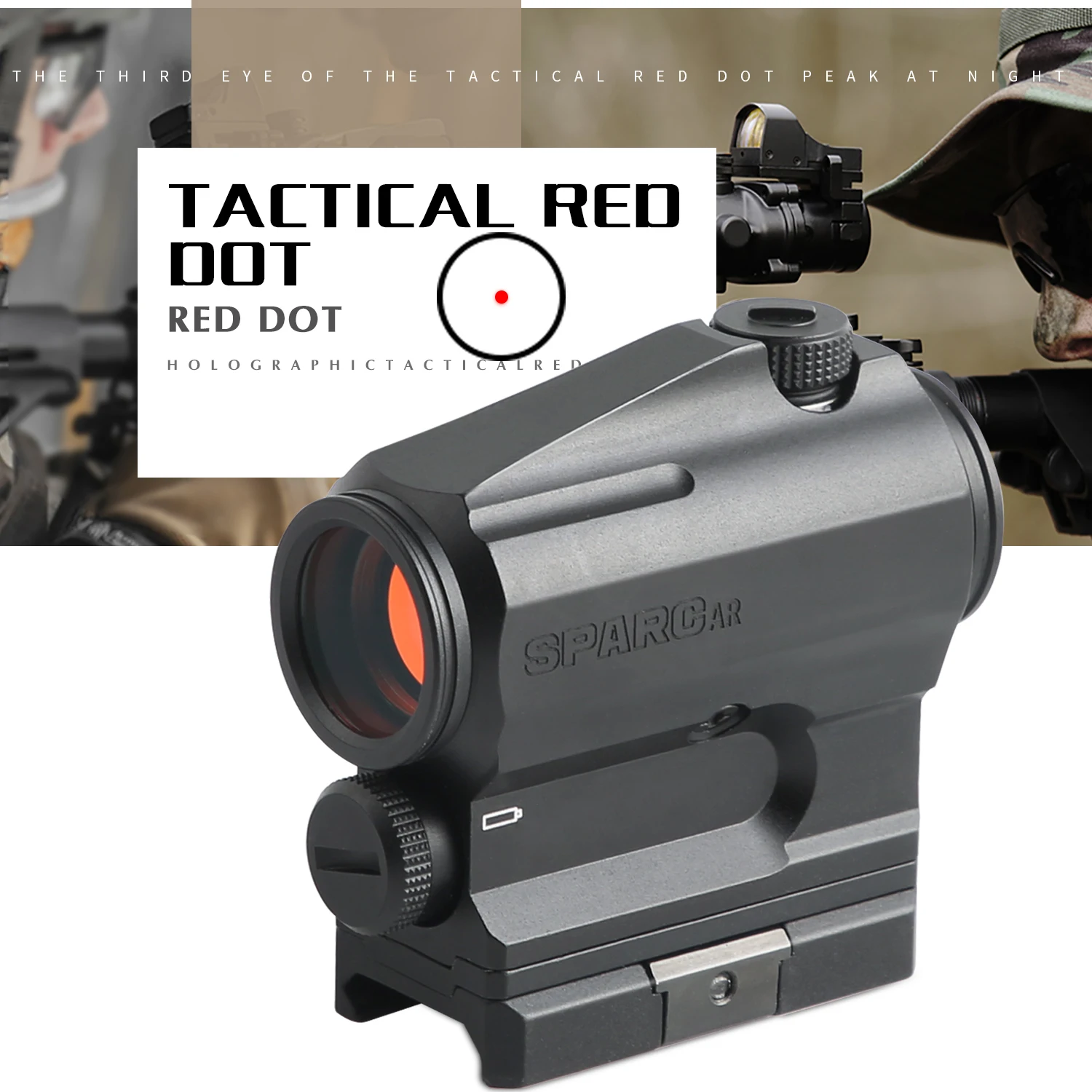 Прицел Mini 1X24 Rifescope с подсветкой прицел красной точкой и 20 мм креплением для охоты