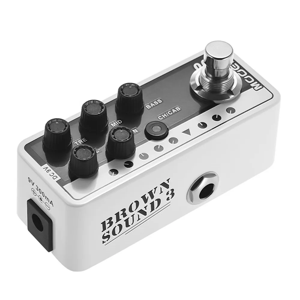 

2019 Mooer M005 Brown Sound 3 Micro Preamps Guitar Effects Dual Channel 2 different Modes For Footswitch Operation Guitar Effect