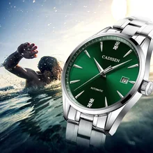CADISEN 2019 新メンズ機械式時計トップブランドの高級時計男性ファッション自動腕時計メンズ防水レロジオ masculino