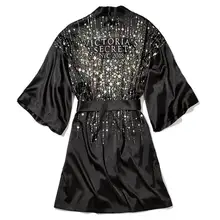 Dyeansee Команда Невесты ночное белье невесты/невесты халаты пижамы невесты/Атлас/шелк/ванна/сексуальный халат женские халаты/халат женский